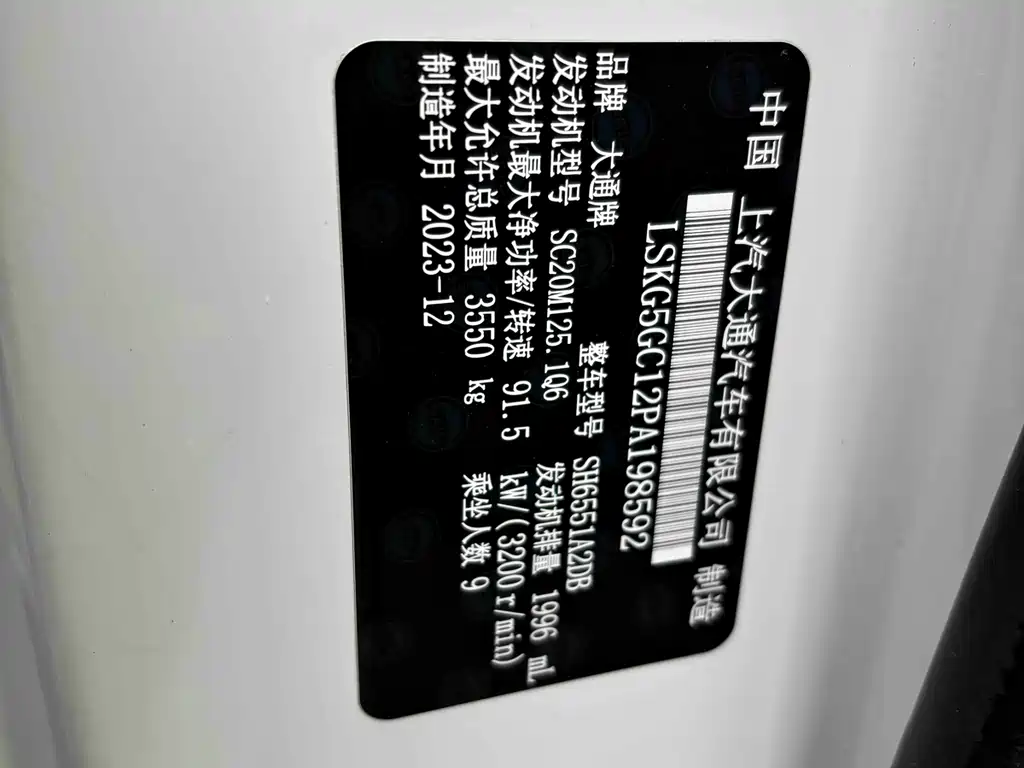 Maxus V80 2024 PRO Business Travel
