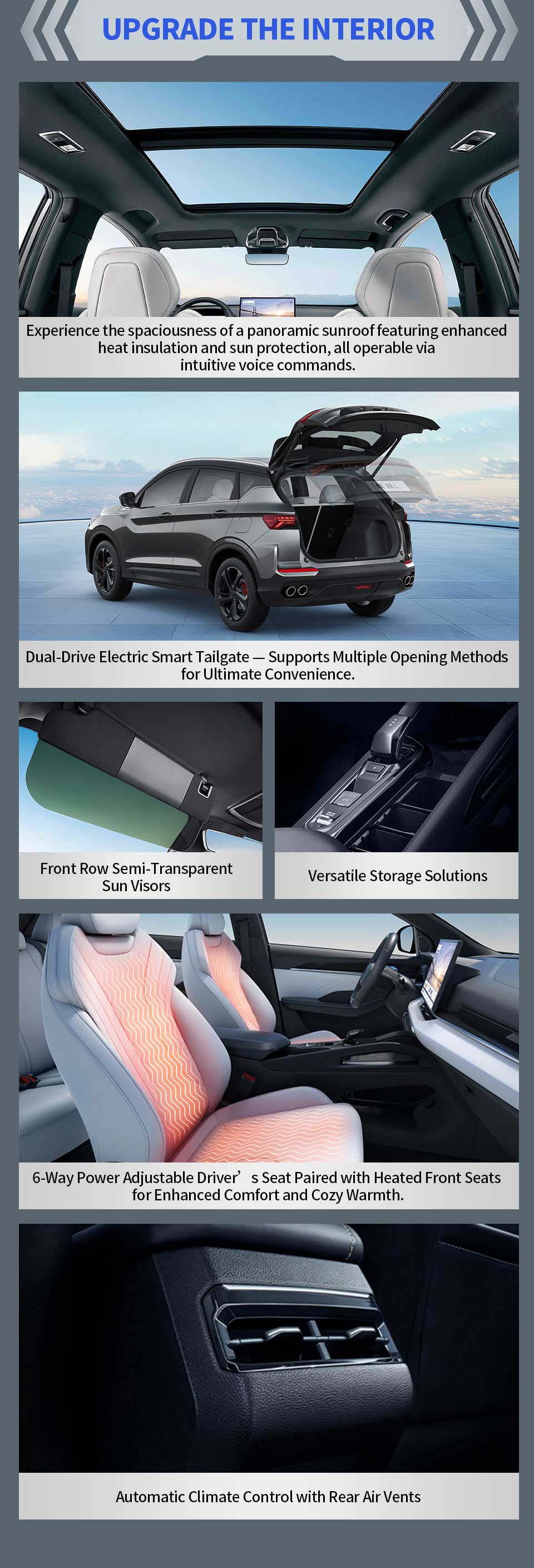 Geely Binyue L - Салон с центральным экраном 14,6 дюйма