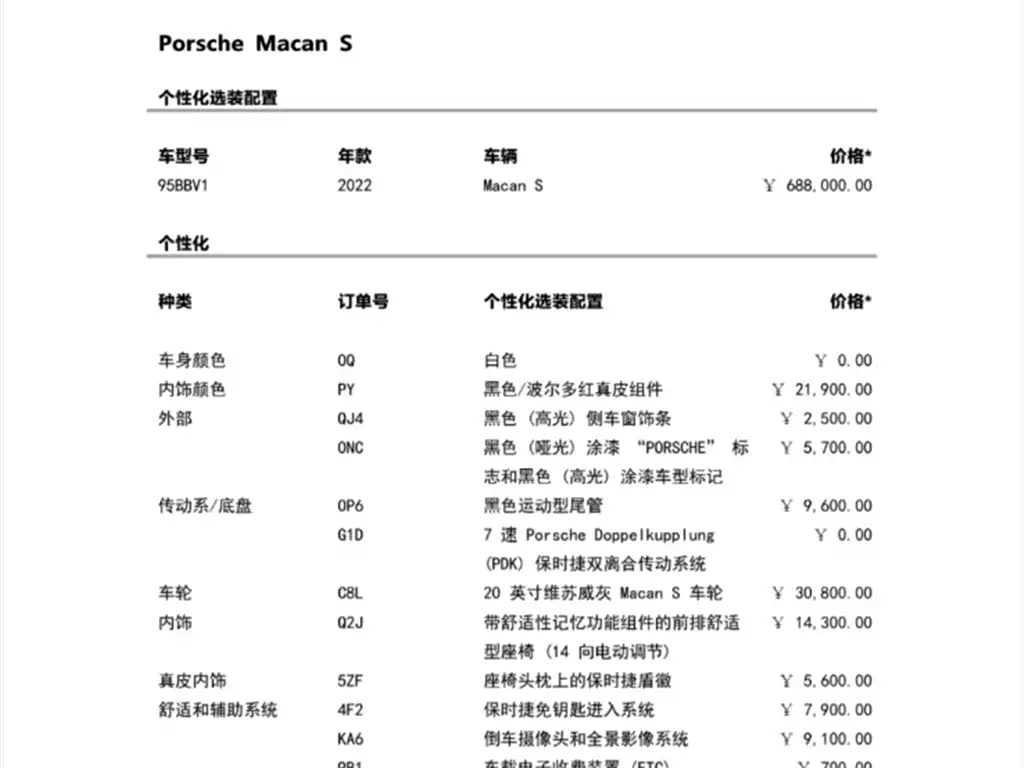Macan S 2.9T 2022