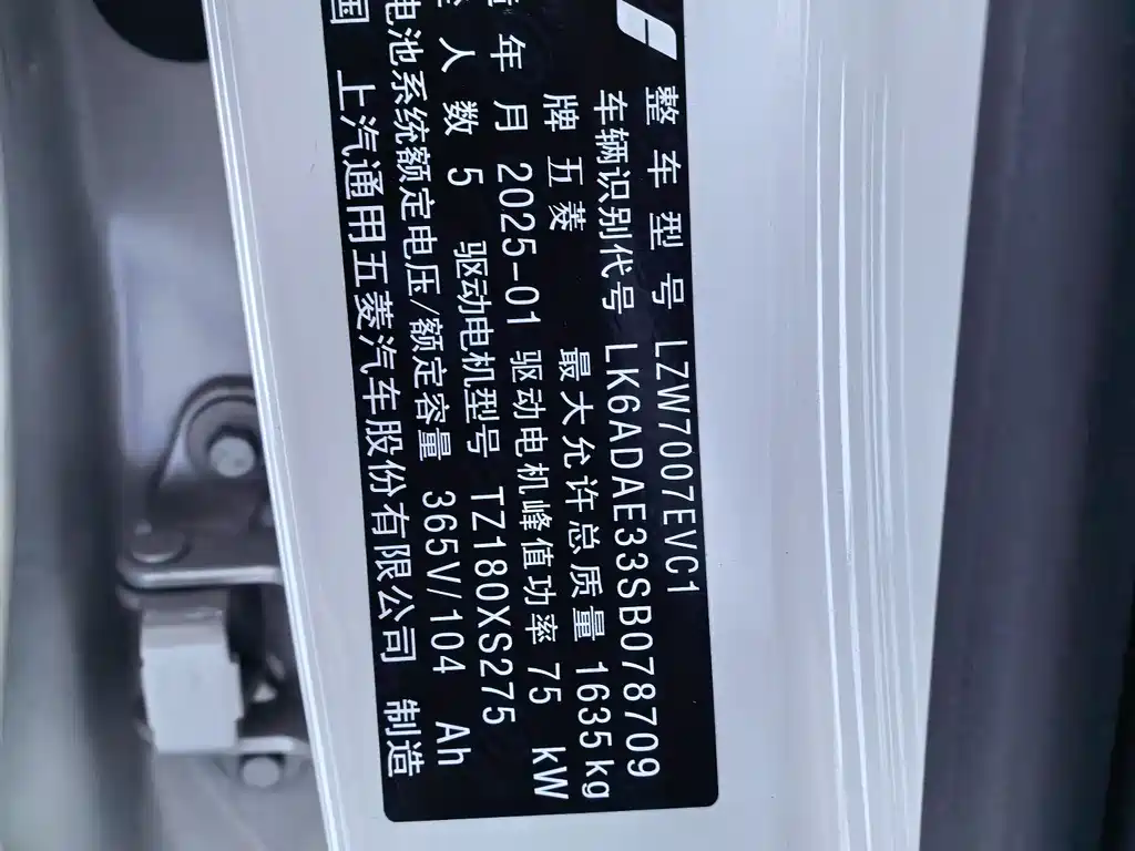 Wuling Bingo PLUS 2024 401km 5-seat edition